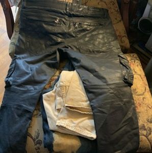 Rockstar mens jeans cargo with zippers